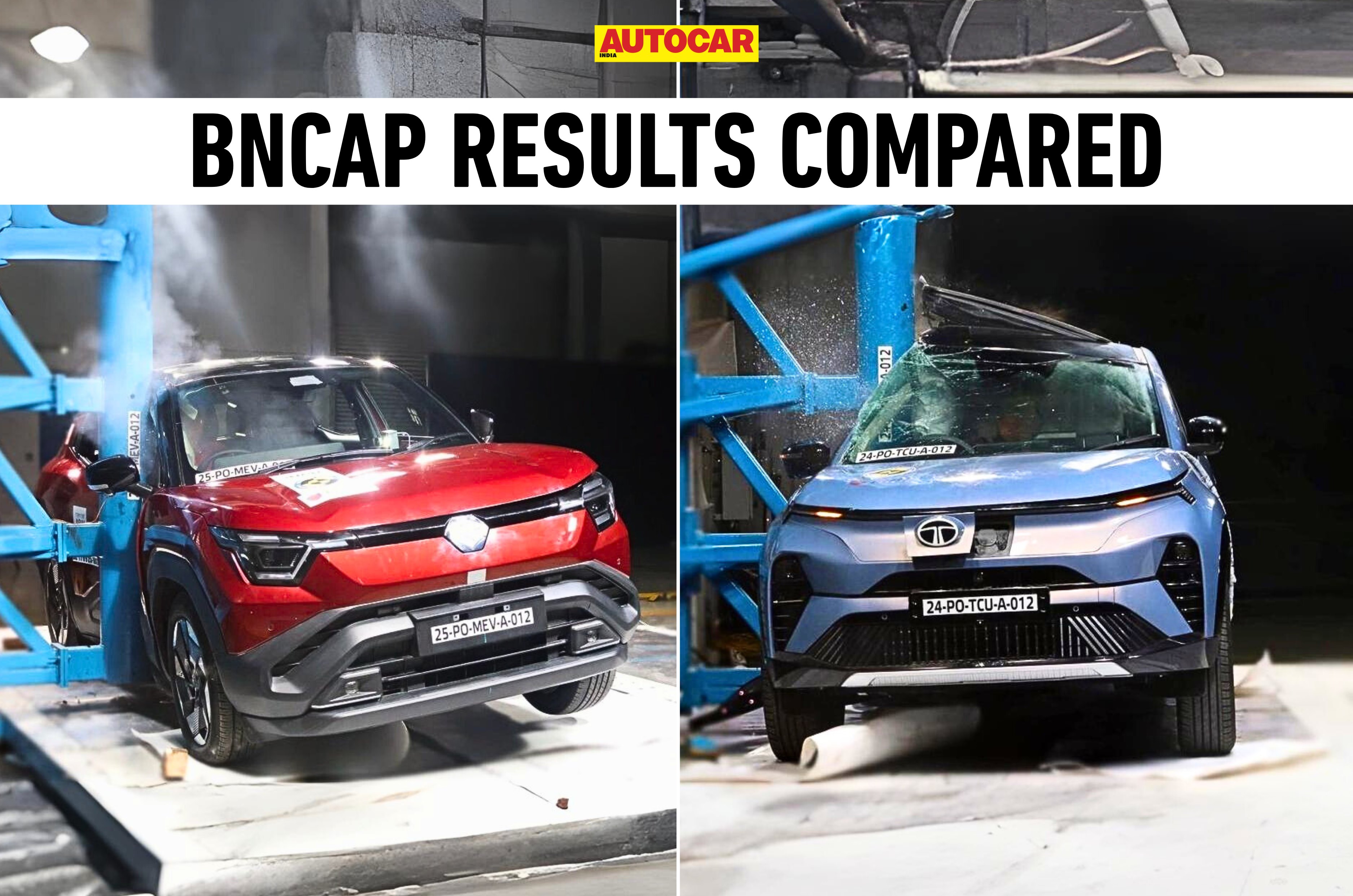 Maruti e Vitara vs Tata Curvv EV: Bharat NCAP Results Compared Maruti e Vitara vs Tata Curvv EV: Bharat NCAP Results Compared